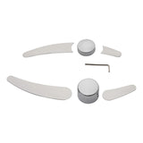 Chrome Curved Swingarm Frame Inserts & Pivot Bolt For Harley Softail Fat Boy Deuce FLSTF FLSTN 2000-2007