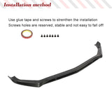 Carbon Fiber Front Bumper Lip for Mercedes Benz GLE Class C292 GLE63 AMG Coupe 2015-2019 Front Chin Spoiler Splitter Protector