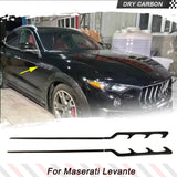 4PCS DRY Carbon Fender Vents Trim Side Fender Air Vents Strip For Maserati Levante Coupe Base Sport S Sport Diesel 2017 2018