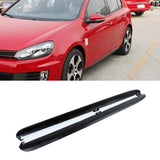 Carbon Fiber /PP Matte Black Car Side Skirt Extension Lips Racing Body Kits Apron for Volkswagen VW Golf MK6 GTI 2010-2013