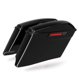 Motorcycle 4" Stretched Hard Saddlebag Bags For Harley Touring Road King Road Glide Street Glide 2014-2024
