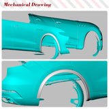 Carbon Fiber Car Wheel Eyebrow For Maserati Levante 2016 - 2019 Base Sport S Sport 4-Door Wheel Fender Flares Mudguards 4pcs/set