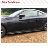 Carbon Fiber Side Skirts Rocker Panels Spoiler For Toyota 86 Subaru BRZ 2013-2020 Side Bumper Extension Lip Spoiler Splitters