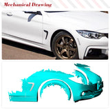 Dry Carbon Car Side Fender Air Intake Cover for BMW 4 Series F32 F33 F36 2014-2019 Air Vent Fender Cover Trim Sticker
