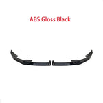 ABS Carbon Look Front Bumper Lip Guard Chin Spoiler For BMW X5 G05 LCI M Sport 2023+ Body Kit Splitter Cover Car Accessories