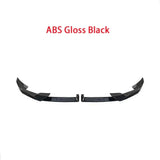 ABS Carbon Look Front Bumper Lip Guard Chin Spoiler For BMW X5 G05 LCI M Sport 2023+ Body Kit Splitter Cover Car Accessories