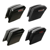Motorcycle 5" Stretched Extended Saddlebags Saddle Bags For Harley Touring Road King Road Glide Street Glide 2014-2024