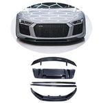 Carbon Fiber Front Lip Rear Diffuser Rear Spoiler for Audi R8 2017-1019 Carbon Fiber Body Kit Front Bumper