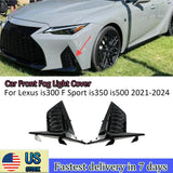 For Lexus is300 F Sport is350 is500 2021-2024 Car Front Fog Light Cover Glossy Black Car Accessories Body Kit Lamp Trim