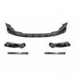 For Land Rover Defender 2020 2021 2022 2023 2024 Gloss Black Front Bumper Spoiler Lip Lower Splitter Blade Kit+Fog Light Lamp