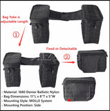 Motorcycle Saddle Storage Bags 1680 Denier Ballistic Nylon Side Tool Luggage Saddlebags For Harley Dyna Softail Sportster XL