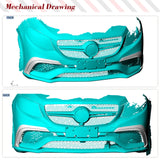 Carbon Fiber Car Front Bumper Splitters Fins Canards For Mercedes-Benz GLE Class C292 GLE63 AMG 2015 - 2018 Carbon Fog Canards