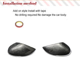 Dry Carbon Fiber Car Rear View Mirror Covers Caps for Alfa Romeo Giulia 2015 - 2018 Car Rear Side Mirror Caps Covers Shell Case