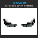 Bumpers For Land Rover Defender 90 110 2020-2023 Front Bumper Air Deflector Lip Spoiler Black ABS Car Accessories