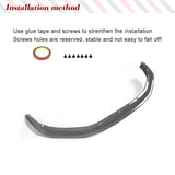 Car Front Bumper Lip Splitters Spoiler for BMW 1 Series F20 F21 Hatchback 2011 - 2014 Base Version Carbon Fiber Front Body Kits