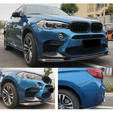 For BMW X6 F16 Set Body Kit Upgrade to X6M Style PP Bumpers Grille Complete Side Skirts Front Lip Rear Diffusers