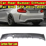 For BMW F22 2014-2021 Car Accessories BMW F22 Car Rear Bumper Lip Splitter Real Carbon Fiber MP Style Spoiler Splitter Body Kit