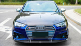 Car Carbon Fiber Body Kit Front Lip Bumper Bodykit for A4 S4 B9 B9.5 2019 2020
