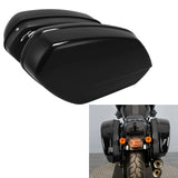 Vivid Black Hard Saddlebags Fit For Harley Fat Boy Breakout FXBR FLFB 2018-2024 2023 Motorcycle Luggage Carrier