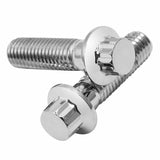 Motorcycle 2 pcs M10x1.5 Metric Chrome Front Brake Caliper Bolts Kits For Harley Touring Road King Glide Softail Dyna