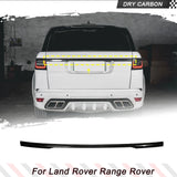 Dry Carbon Rear Car Door Tailgate Rear Trunk Lid Trim Cover for Land Rover Range Rover Sport Rear Door Tailgate Trunk Lid Lip