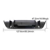 R8 V Style Carbon Fiber Rear Lip Diffuser Splitter Car Bumper Fit For Audi R8 2016-2018