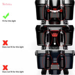 2xMotorcycle Rear Fender Led Side Lights Filler Panel Turn Signal Brake Lamp For Harley Touring Road King Street Glide 2014-Up