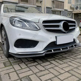 For Mercedes E-Class W212 Facelift  AMG Line 2013-2015 Front Bumper Lip Splitter Diffuser Spoiler Guard Protector Accessories