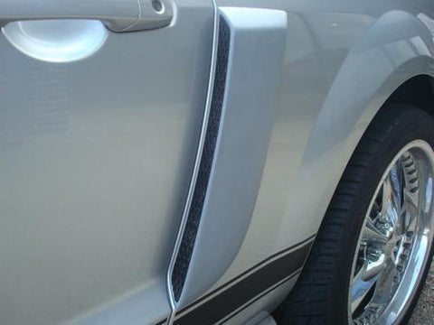 UNPAINTED GRAY PRIMER SIDE SCOOPS fits 2005-2009 Ford Mustang NO DRILL