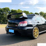 For Subaru Impreza WRX Sedan 6Th 7Th 8Th 9Th ST High -Kick Rear Deck Spoiler Lid Tail Fin Carbon Fiber With LED Lamp 2002-2007