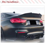 Carbon Fiber For BMW 4 Series F82 M4 Coupe 2Door 2014-2019 Rear Trunk Spoiler Boot Wing Lip HighKick Carbon Fiber Trunk Spoiler