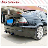 Carbon Fiber Car Rear Trunk Racing Spoiler for BMW 3Series E46 320i 325i 330i M3 Rear Boot Lid Highkick Duckbill Spoiler Wing