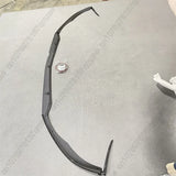 For Mercedes-Benz C-Class W205 C205 C63 AMG 2015-2022 Front Bumper Lip Diffuser Spoiler Body Kit Modification ABS Black