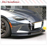 Car Front Bumper Lip PU Black Primer Splitters for Mazda MX5 MX-5 ND 4th Generation Car Front Bumper Lip Spoiler Rear Body Kits
