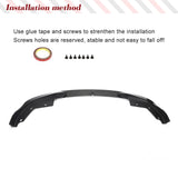 Carbon Fiber Front Bumper Lip Spoiler for BMW 3 Series G20 M340i 330i Bumper 2018 - 2022 Front Bumper Lip Spoiler