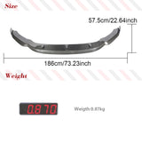 Car Front Bumper Lip Spoiler Bumper Guard Protector for BMW F85 X5M F86 X6M 2014 - 2018 Carbon Fiber