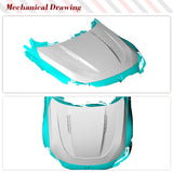 Dry Carbon Car Front Bonnet Hood for BMW 2 Series G87 M2/ 2 Series 230i M240i G42 2022 2023 Car Front Body Engine Kits