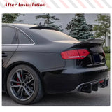 Car Rear Trunk Racing Spoiler Boot Lip Wing Spoiler For Audi A4 B8.5 A4 Sline 2013 2014 2015 2016 Carbon Fiber Rear Spoiler Lip