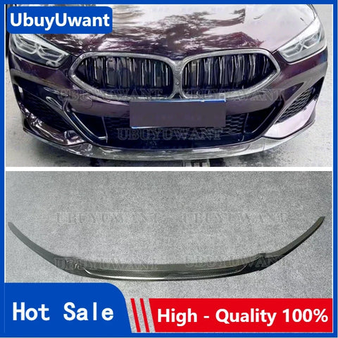 3 Pcs For BMW 8 Series G14 G15 G16 840i 2020-2025 Carbon Fiber Car Styling Front Spoiler Anterior Front lip Bumper Protector