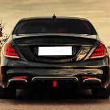 Dry Carbon Fiber B Style Rear Spoiler For Mercedes Benz S Class 2014+S350 S400 Rear Trunk Ducktail Lip Wings