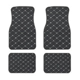 Car Floor Mats 4PCS Universal PU Leather Waterproof Auto Foot Pad Protector Carpet Front and Rear Mats Set Auto Accessories