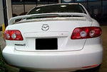 UN-PAINTED GREY PRIMER FOR MAZDA 6 2003-2008 CLEAR LED LIGHT REAR SPOILER