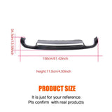 PU Unpainted Car Rear Bumper Lip Spoiler Diffuser With Silver Trim for Audi A5 Coupe Standard Only 2008 - 2011