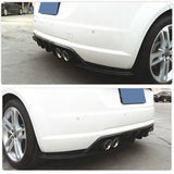 Carbon Fiber Rear Bumper Diffuser Lip Spoiler for Audi TT MK3 Standard 2015-2017 Auto Car Rear Diffuser Lip Apron Guard Body Kit
