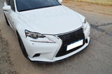 for Lexus IS250 IS350 IS F Sport Sedan 4 Door 2014-2016 Carbon Fiber Front Bumper Lip Chin Spoiler Car Body Kits