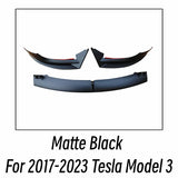 For 2017 18 19 20 21 22 23 Tesla Model 3/Y Bodykit Car Front Bumper Lip Chin Spoiler Splitter Diffuser Tuning Accessories Part