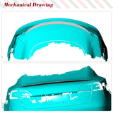 Carbon Fiber Car Rear Trunk Racing Spoiler Boot Lip Wing For Tesla Model 3 2016 - 2023 Rear Trunk Spoiler Boot Lip Wing Spoiler