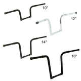 Motorcycle 10"/12"/14"/16"/18'' Rise 1-1/4" Ape Hanger Bar Handlebar FAT Handlebars For Harley Softail Sportster XL FLST FXST