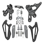 Motorcycle Front Driver Footpegs Footrest Pedals Bracket Set For Yamaha YZF R7 2022-2024