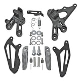 Motorcycle Front Driver Footpegs Footrest Pedals Bracket Set For Yamaha YZF R7 2022-2024